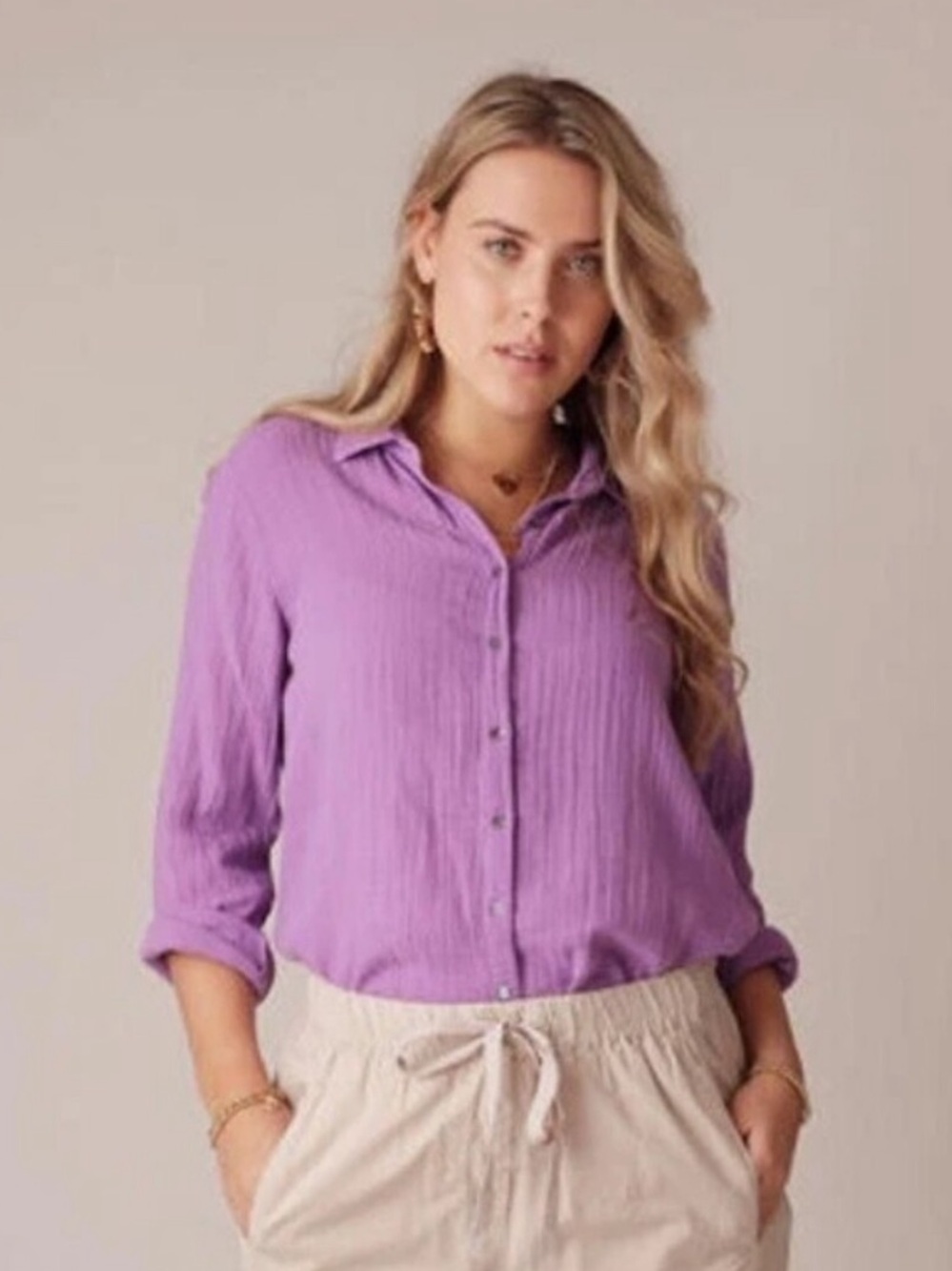 Xirena Scout Shirt Purple